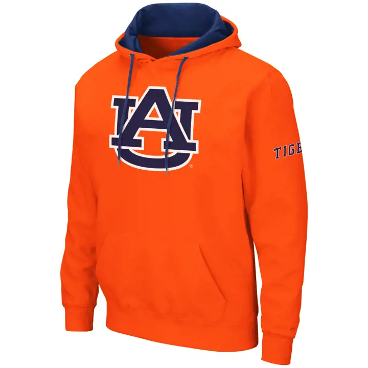 Auburn Tigers 2F NCAA Big Logo Hoodie Orange