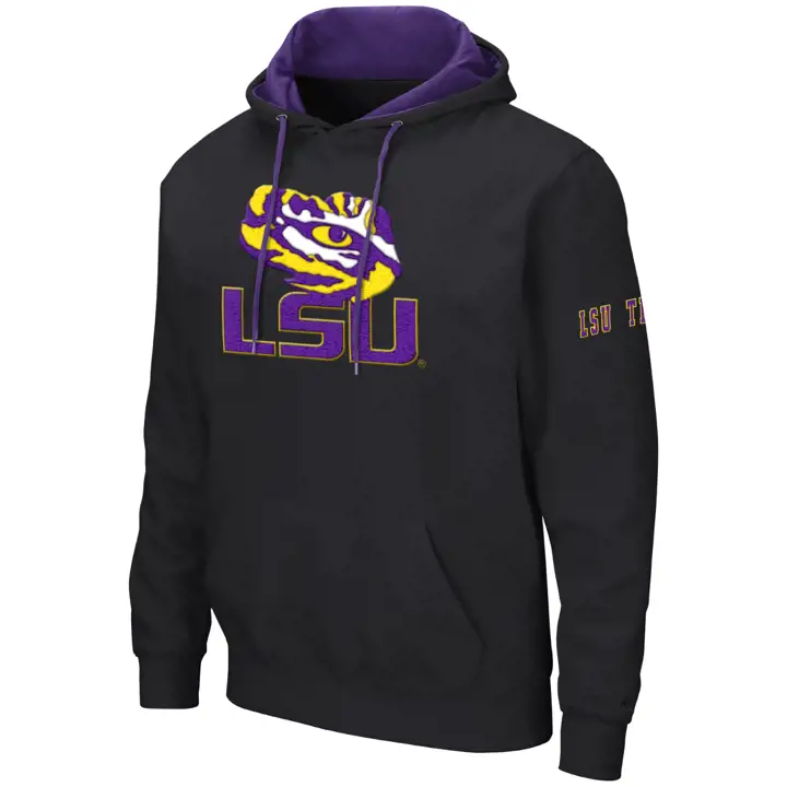 L.S.U. Sweat à capuche grand logo 2F NCAA noir