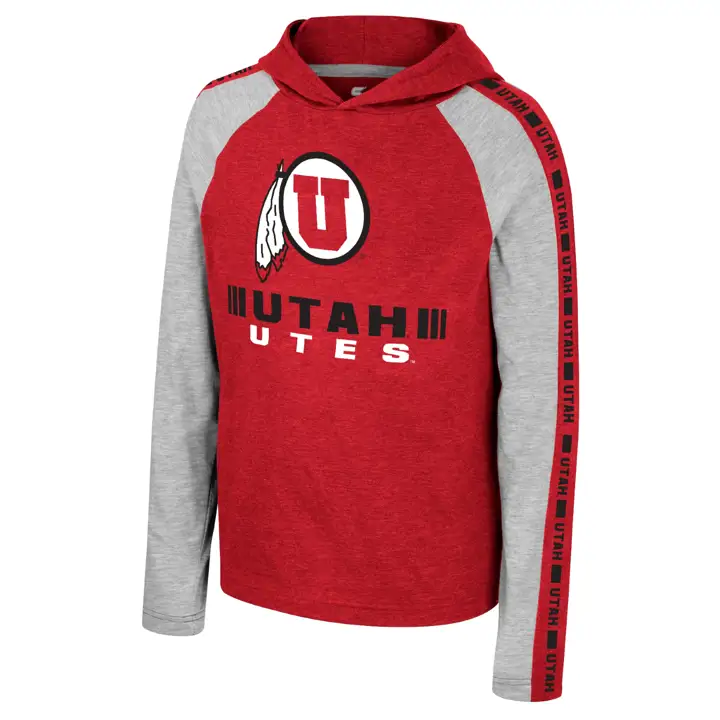 T-shirt à manches longues Ned NCAA Utah Utes pour jeune enfant 23 ROUGE