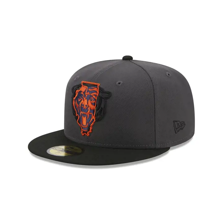 Chicago Bears NFL State Fill 59FIFTY CHARBON/NOIR