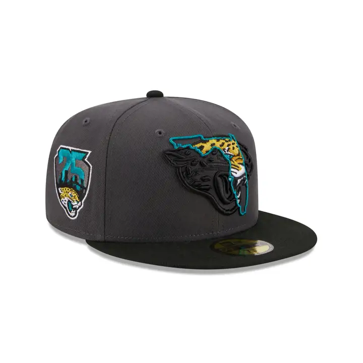 Jacksonville Jaguars NFL State Fill 59FIFTY CHARBON/NOIR