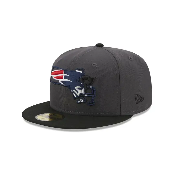 New England Patriots NFL State Fill 59FIFTY CHARCOAL/BLK