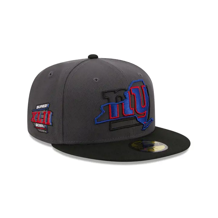New York Giants NFL State Fill 59FIFTY CHARCOAL/BLK