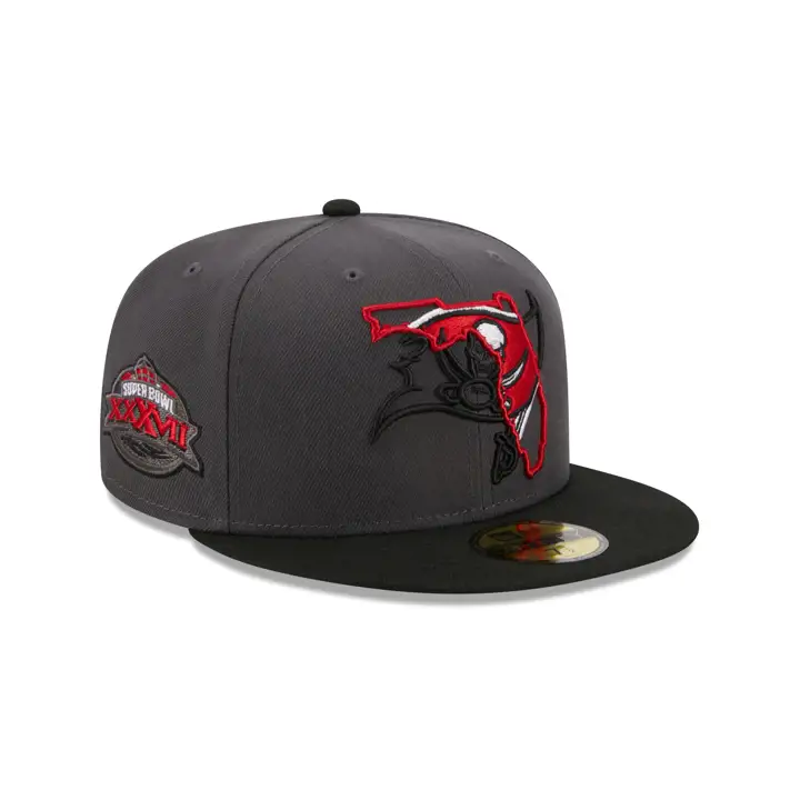 Casquette 59FIFTY NFL Tampa Bay Buccaneers Charcoal/Noir