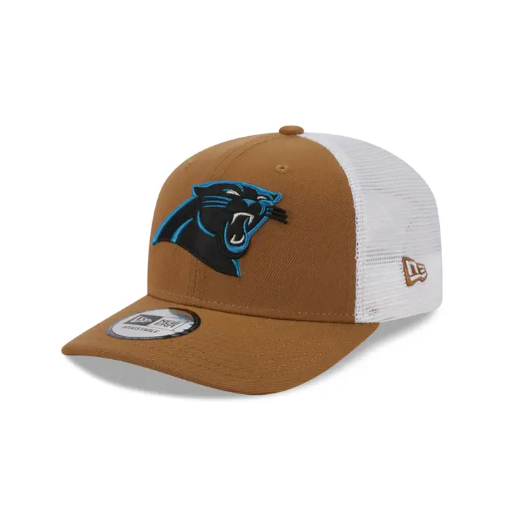 Casquette de baseball en bronze des Panthers de la Caroline NFL NE Trucker Bronze/Blanc