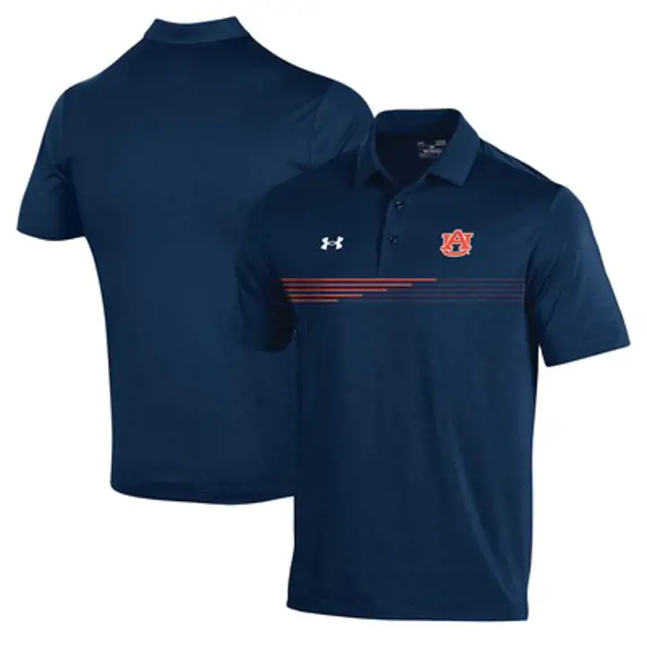 Polo Rayé Vert NCAA T2 Auburn Tigers 23 Marine