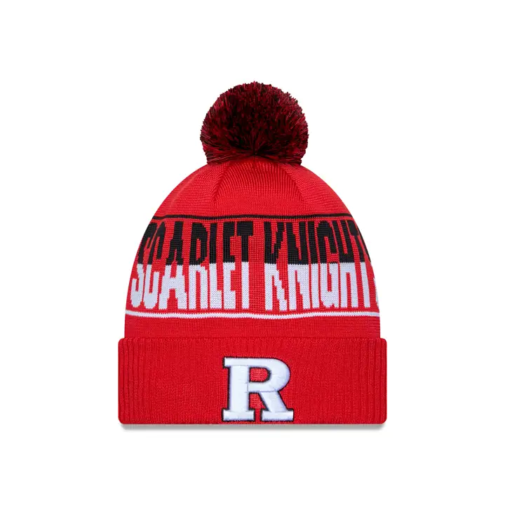 Rutgers University NCAA 23 Jacquard MB Tricot rouge