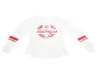 Ohio State Buckeyes NCAA Women's Laurel Leaf Metallic Long Sleeve T-Shirt T-Shirts