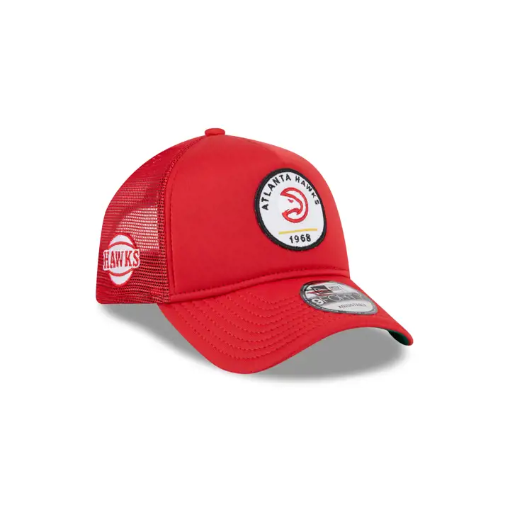 Casquette Trucker 9FORTY AF PATCH Atlanta Hawks ROUGE