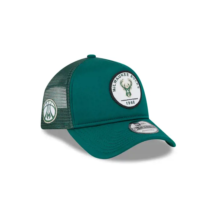 Milwaukee Bucks PATCH 9FORTY AF TRUCKER VERT FONCÉ