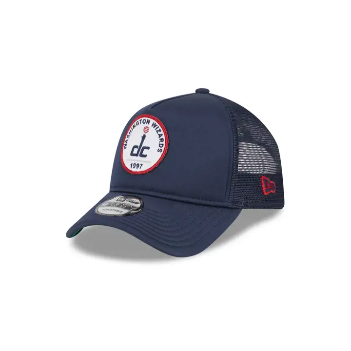 WASHINGTON WIZARDS ÉCUSSON CASQUETTE CAMIONNEUR AJUSTABLE 9FORTY BLEU MARINE