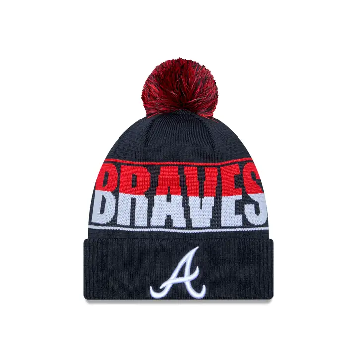 Atlanta Braves MLB 23 Jacquard Tricot MB BLEU MARINE/ROUGE/BLANC
