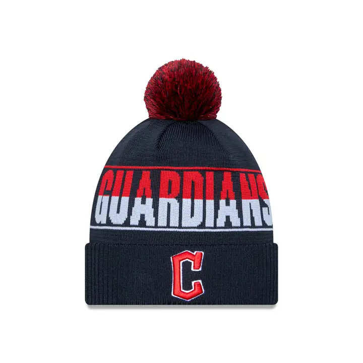 Cleveland Guardians MLB 23 Jacquard Maille TRICOT BLEU MARINE/ROUGE/BLC