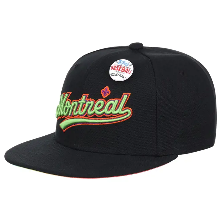 Montreal Expos MLB MN TOPPS 2022 CHROME RAINBOW CASQUETTE AJUSTÉE NOIR/B