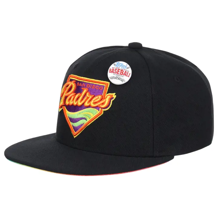 Casquette ajustée noire San Diego Padres MLB MN TOPPS 2022 CHROME RAINBOW