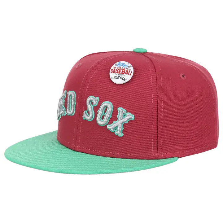 Boston Red Sox MLB MN TOPPS 2022 CHROME FITTED MAG/VERT/GRIS