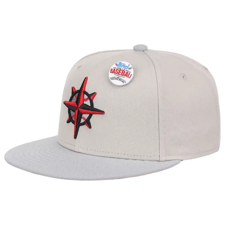Seattle Mariners MLB MN TOPPS 2022 OFF WHITE CHROME CASQUETTE AJUSTÉE D