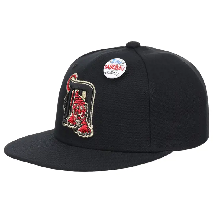 Casquette ajustée Detroit Tigers MLB MN TOPPS 2001 NOIR/NOIR/OR MT