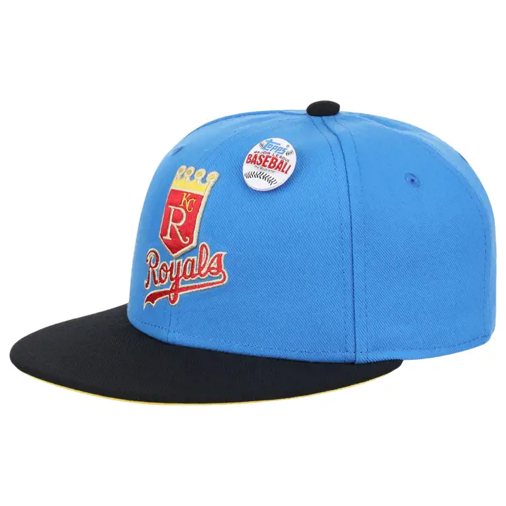 Casquette ajustée MLB Kansas City Royals TOPPS 1989 LBL/BLK/YEL