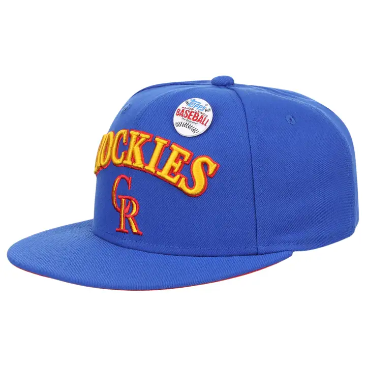 Casquette ajustée Colorado Rockies MLB MN TOPPS 1993 bleu/bleu/rouge