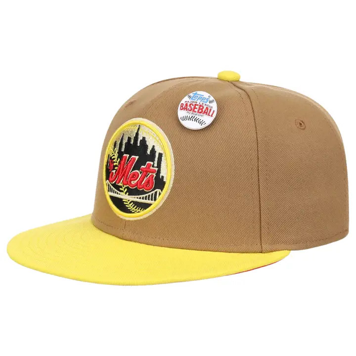 Casquette ajustée MLB des New York Mets MN TOPPS 1978 BRN/YEL/ORG