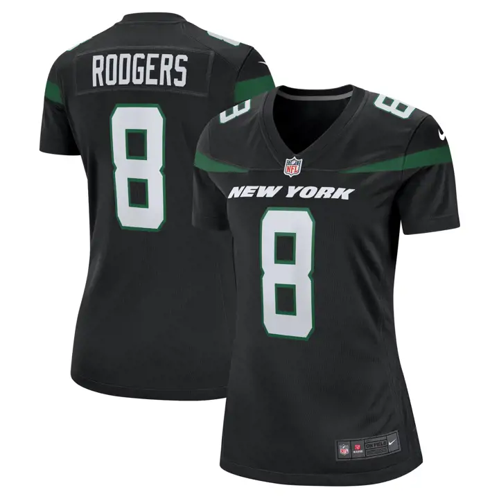 Maillot NFL Femme New York Jets Game Aaron Rodgers blk