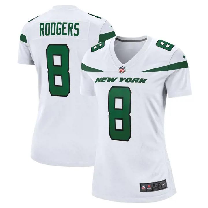 New York Jets NFL Wmns Game Jersey Aaron Rodgers wht