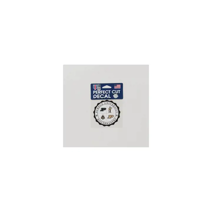 Décalcomanie découpée Purdue Boilermakers 10x10cm - Fendue