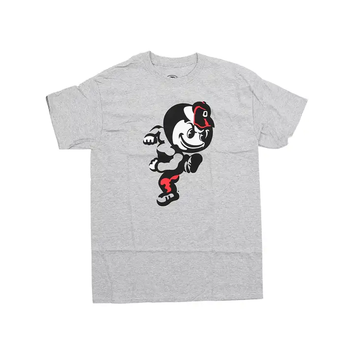 T-shirt Ohio State Buckeyes NCAA Gris Clair Running Brutus D