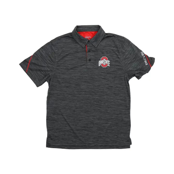 Polo NCAA Ohio State Buckeyes Logo Classique avec liseré rouge H