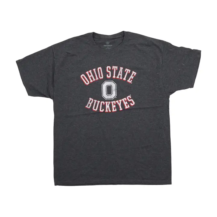 T-shirt basique gris OSU avec Block O Ohio State Buckeyes NCAA