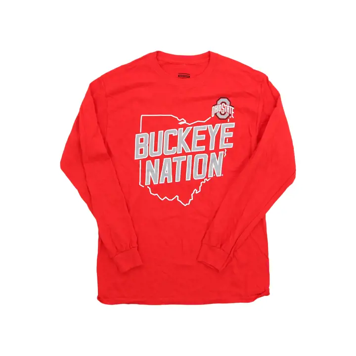 Ohio State Buckeyes NCAA Hommes Buckeye Nation Contour de l'état L