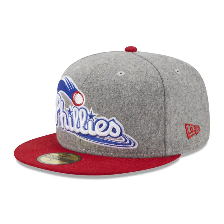 Philadelphia Phillies MLB 2-Tone Melton 59FIFTY GRIS/ROUGE/VERT