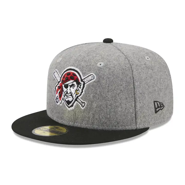 Pittsburgh Pirates MLB Casquette 2 tons Melton 59FIFTY GRIS/NOIR/VERT