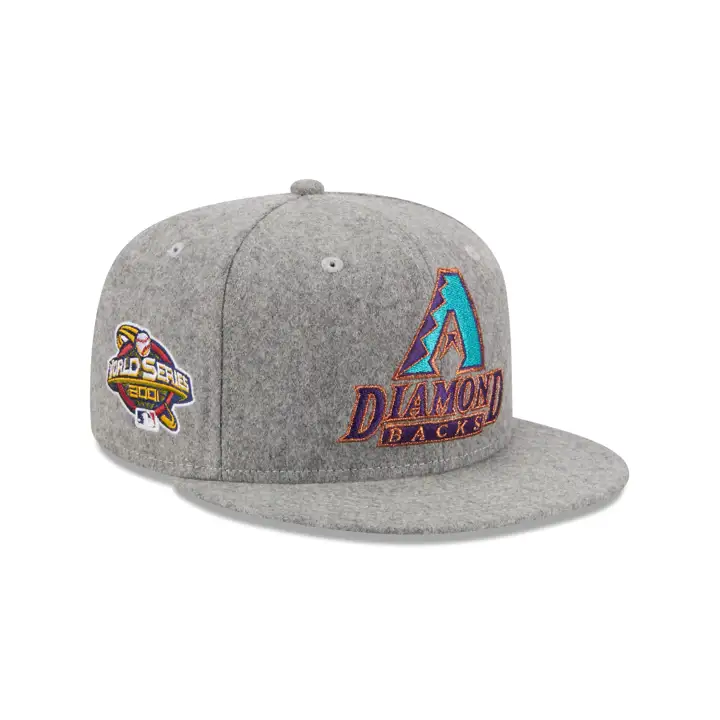 Arizona Diamondbacks MLB Gris Melton 59FIFTY GRIS/NOIR/VERT