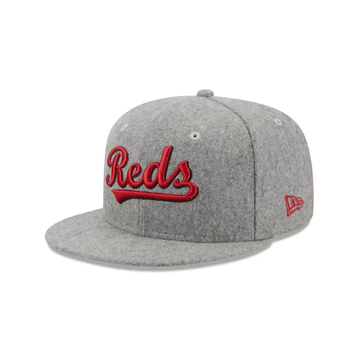 Casquette 59FIFTY Melton MLB grise/noire/verte des Cincinnati Reds