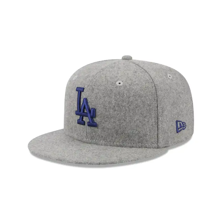 Los Angeles Dodgers MLB Gray Melton 59FIFTY GRY/BLK/GRN