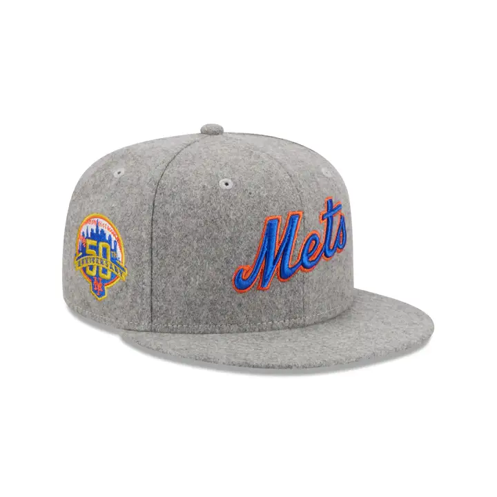 New York Mets MLB Melton gris 59FIFTY GRI/NOI/VER