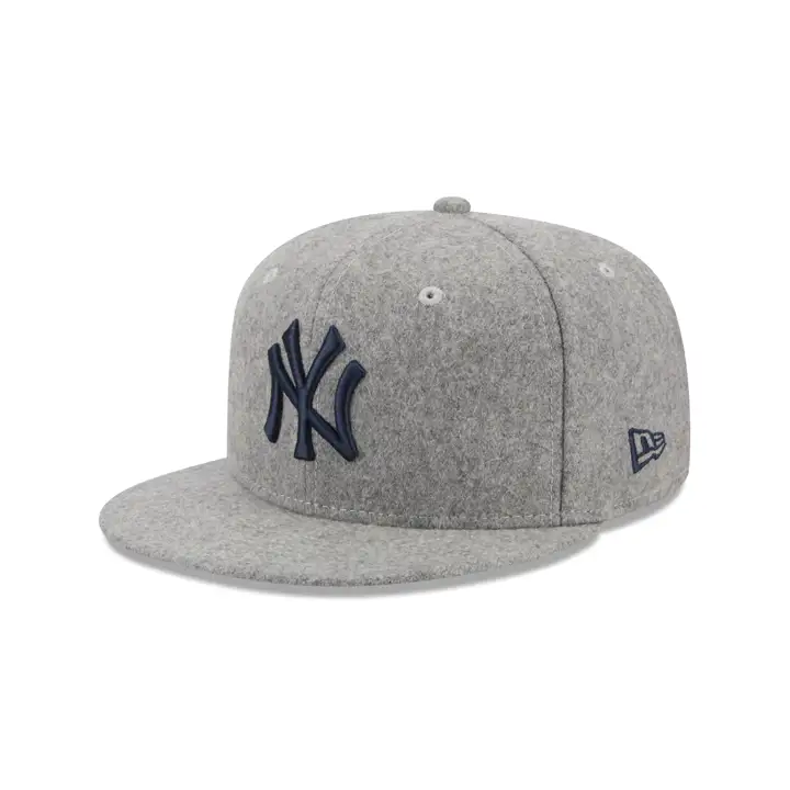 New York Yankees MLB Casquette en feutre gris 59FIFTY GRY/BLK/GRN