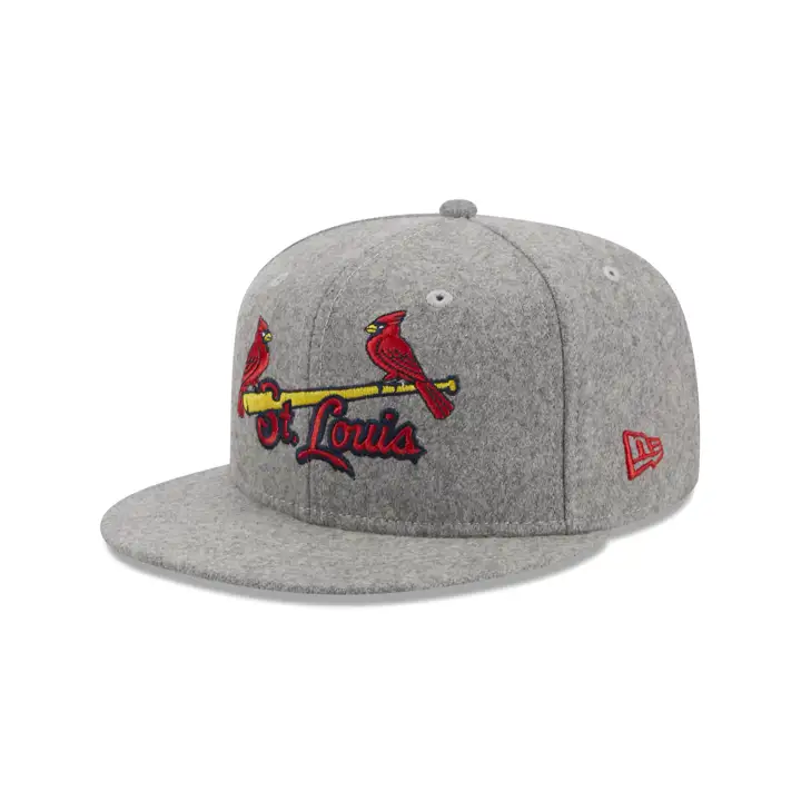 St. Louis Cardinals MLB Casquette grise Melton 59FIFTY GRIS/NOIR/VERT