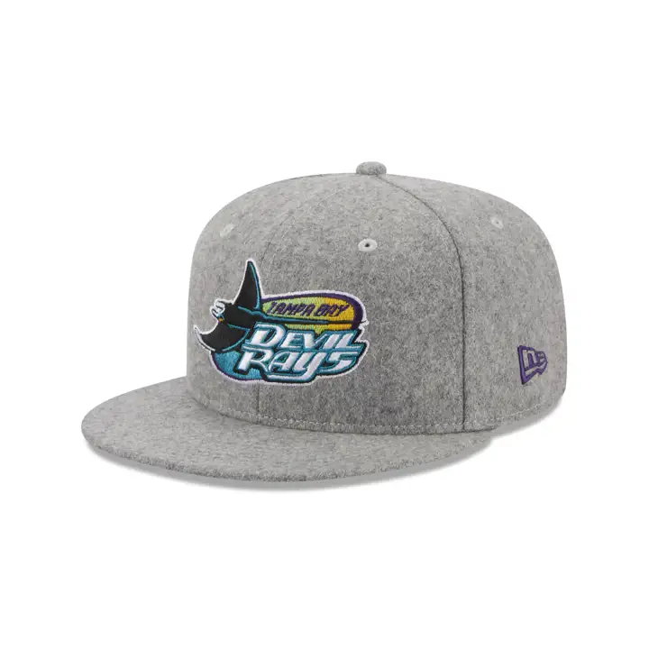 Tampa Bay Rays MLB Gris Melton 59FIFTY GRIS/NOIR/VERT