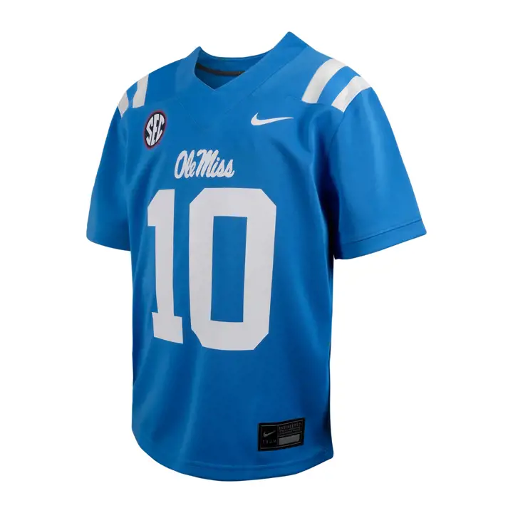 Maillot de football replica Mississippi Rebels sérigraphié pour jeune