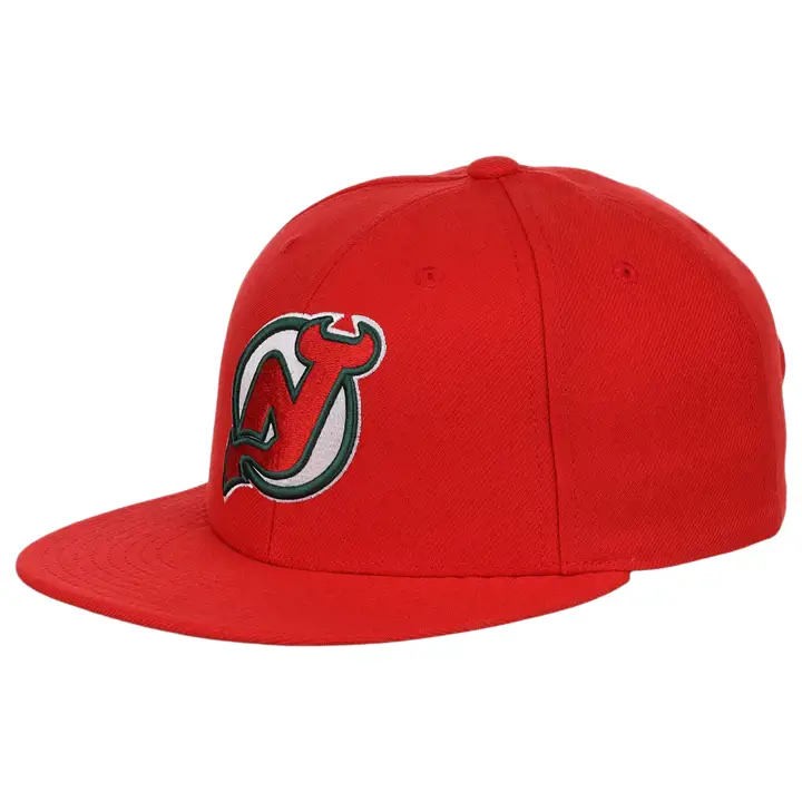 CASQUETTE À VISIÈRE PLATE ROUGE NEW JERSEY DEVILS MN NHL TC 2 COULEURS