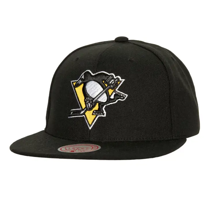 CASQUETTE SNAPBACK 2 HITS NOIRE NHL DES PENGUINS DE PITTSBURGH
