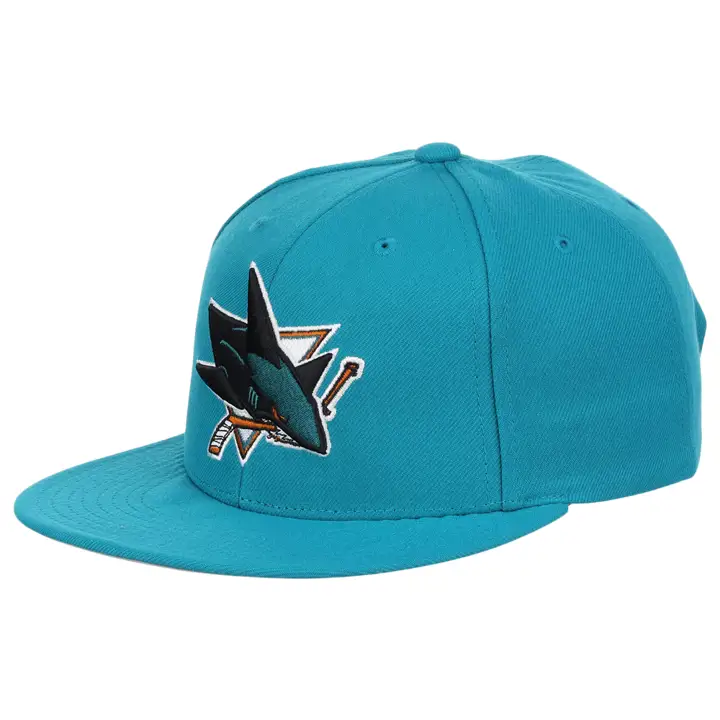 CASQUETTE SNAPBACK 2 HITS TEAL SAN JOSE SHARKS MN LNH