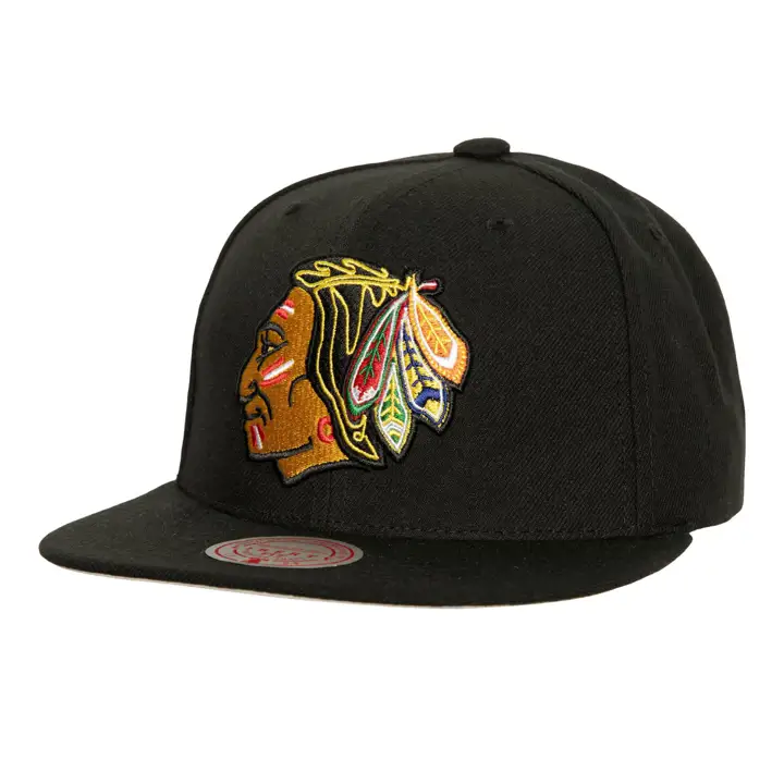 CASQUETTE VINTAGE À FERMETURE SNAPBACK DEUX COULEURS VERT CHICAGO BLACKHAWKS LNH