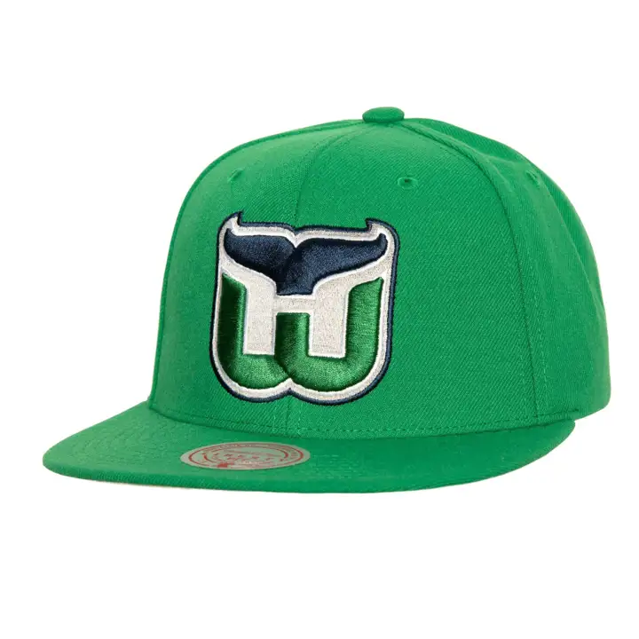 CASQUETTE SNAPBACK VINTAGE HARTFORD WHALERS LNH TC 2 TOUCHES NOIRE