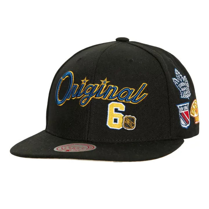 Casquette Ajustable Vintage Originale 6 MN NHL TC 2HIT NOIR