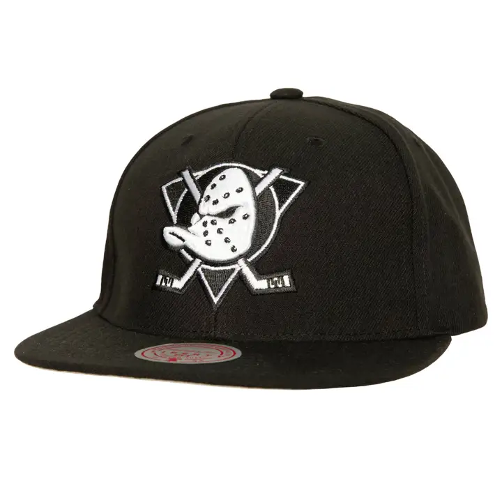 CASQUETTE ANAHEIM DUCKS MN LNH NOIR-BLANC SNAPBACK NOIR/BLANC