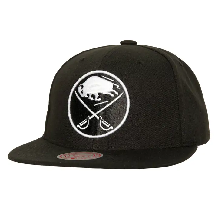 CASQUETTE BUFFALO SABRES MN NHL NOIR-BLANC TYPE SNAPBACK NOIR/BLANC